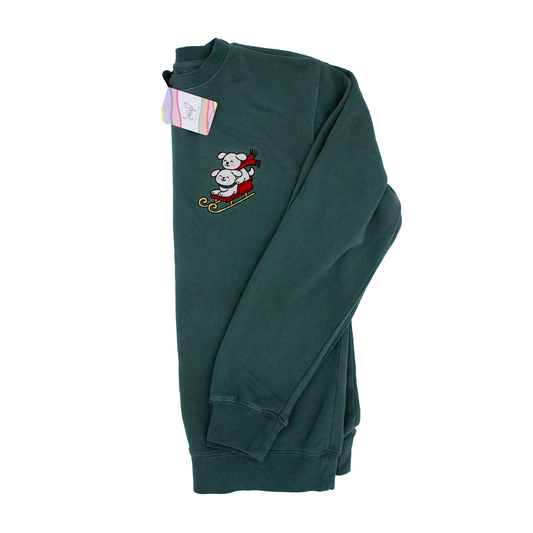 Sled Pups Embroidered Crewneck Sweatshirt