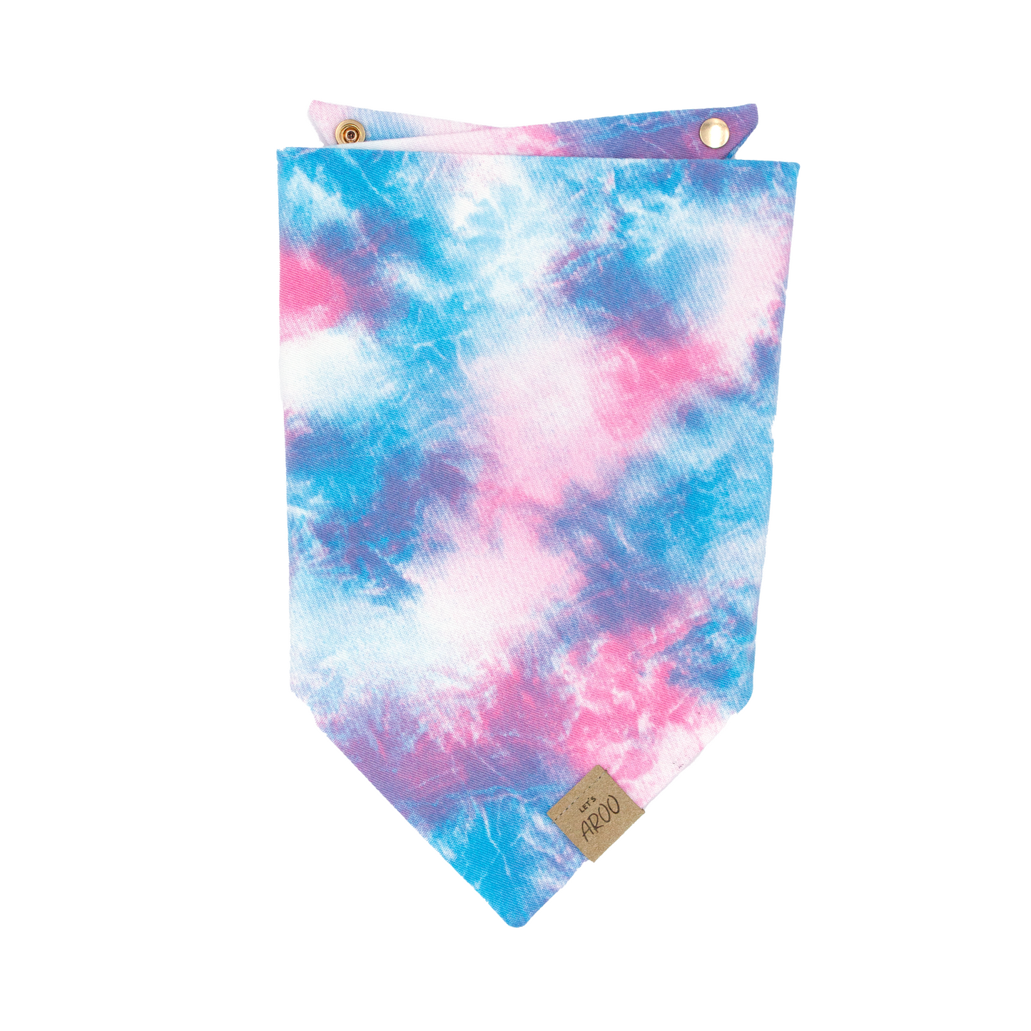 Blue Tie-Dye Bandana