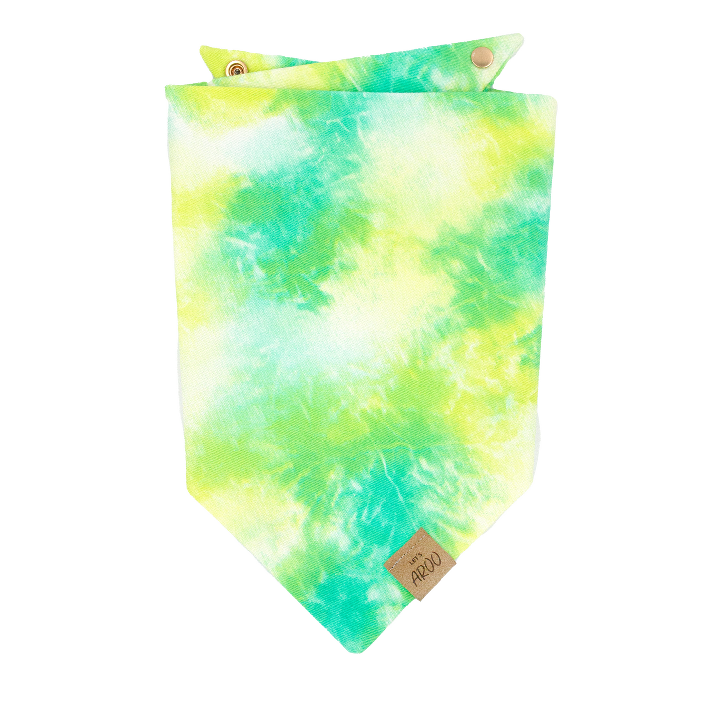 Green Tie-Dye Bandana