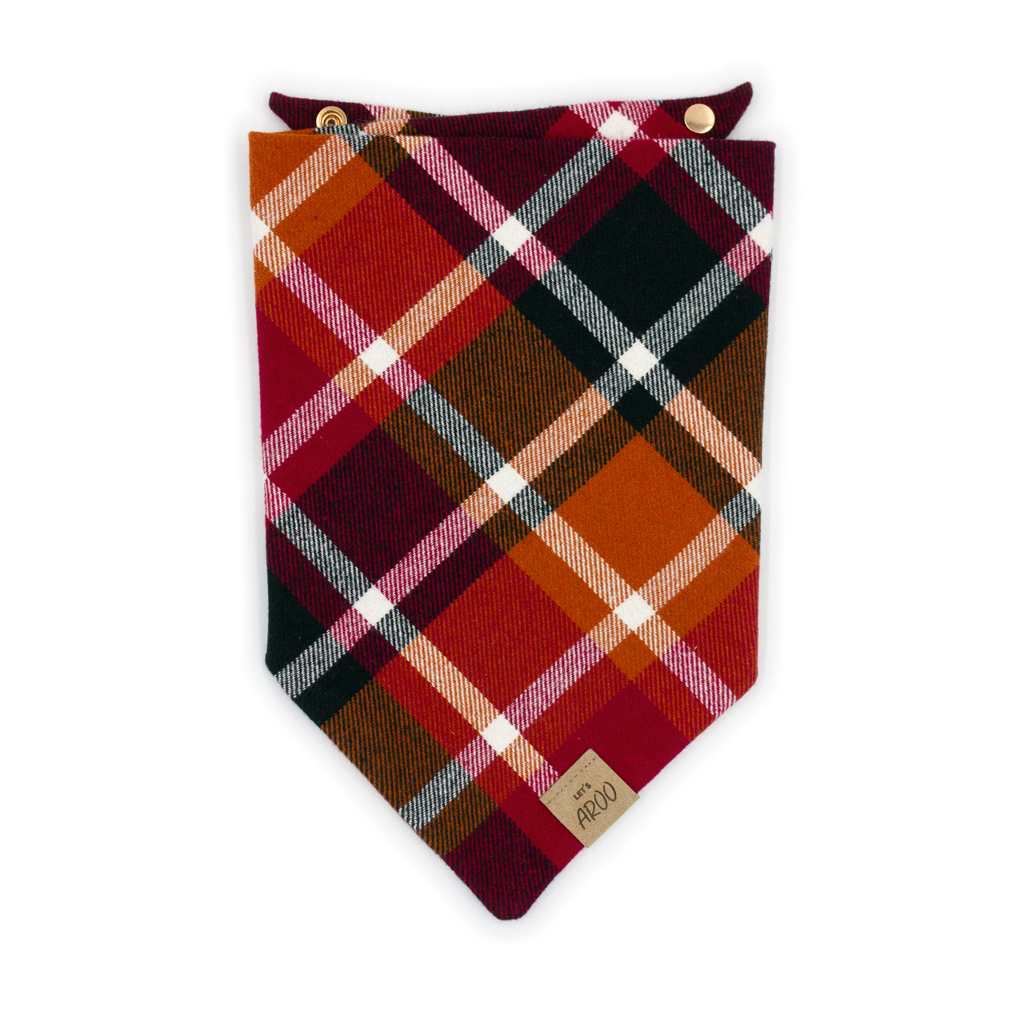 Burgundy Flannel Bandana