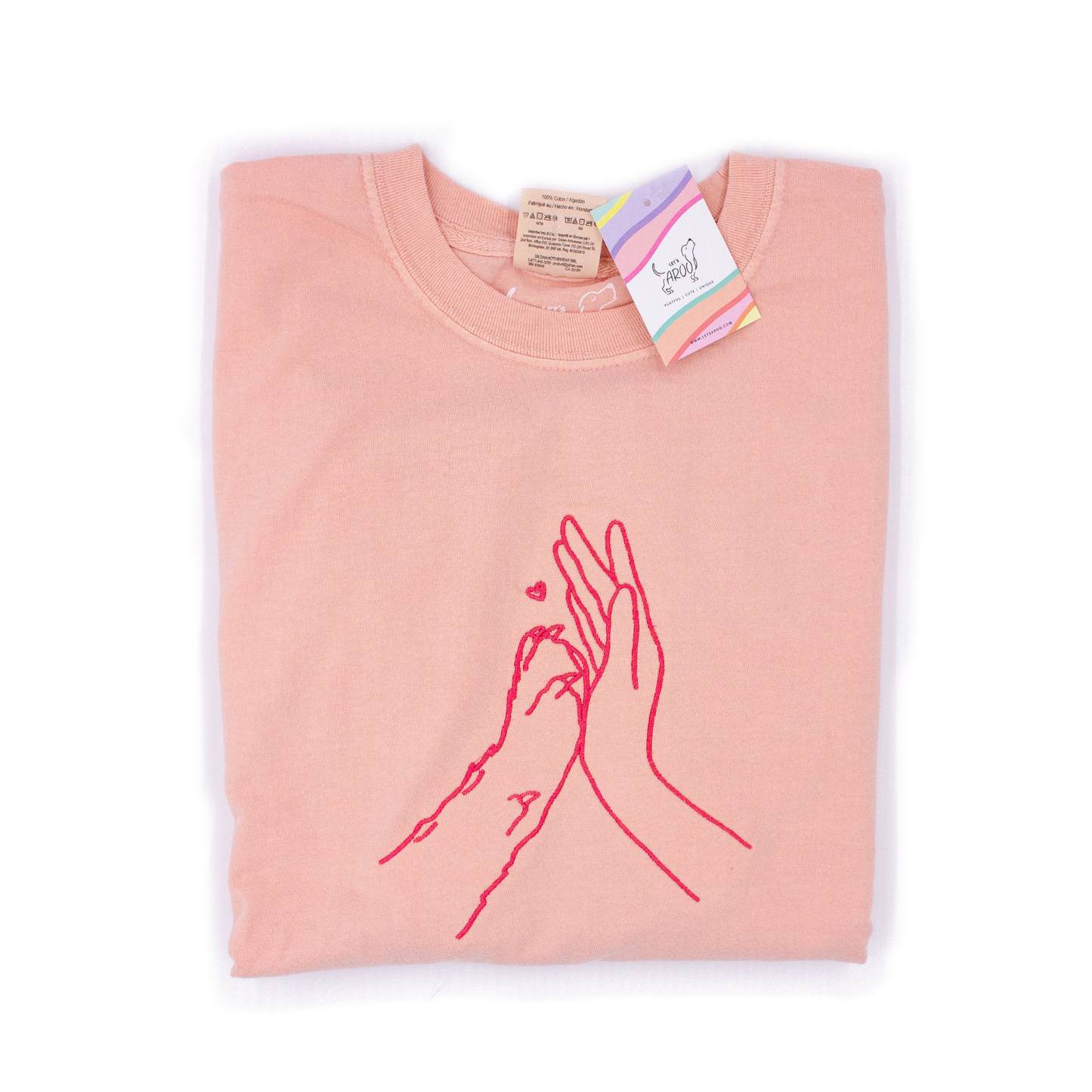 High Five Embroidered Tee