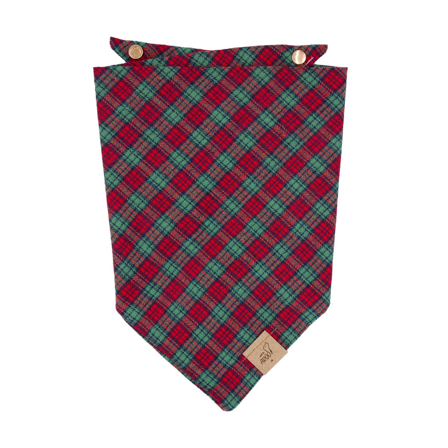 Cranberry Forest Plaid Flannel Bandana