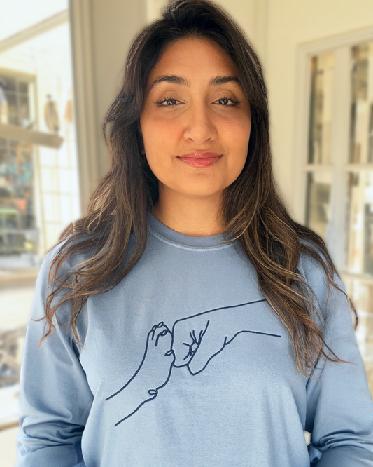 Fist Bump Embroidered Tee