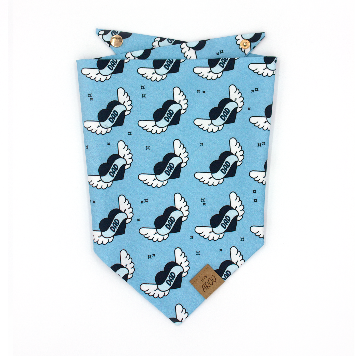 Blue Love Dad Bandana