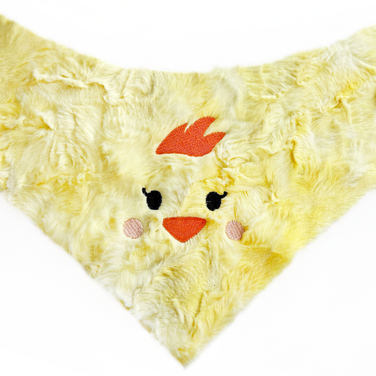 Fuzzy Chick Embroidered Bandana