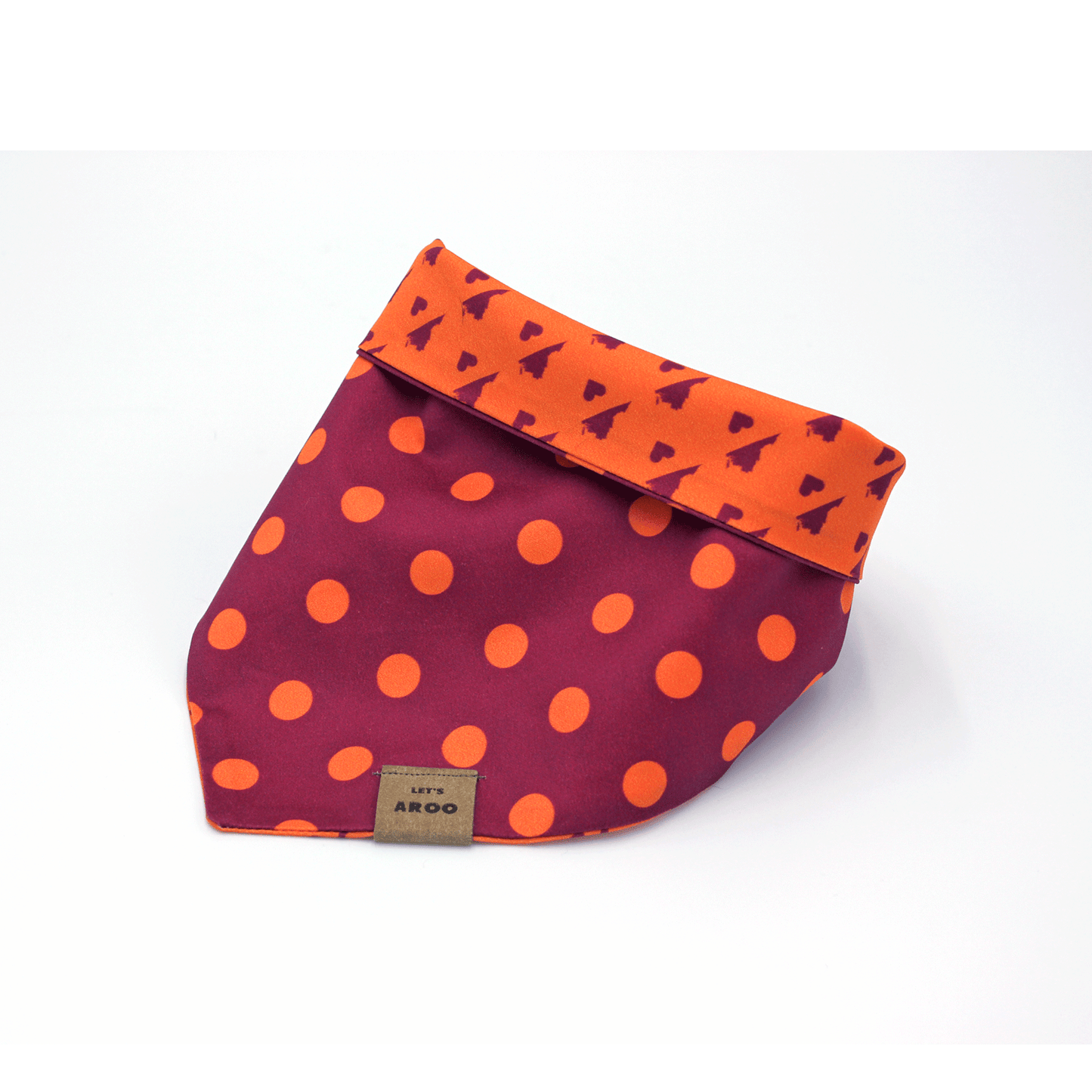 Virginia tech Polka Dot Reversible Bandana