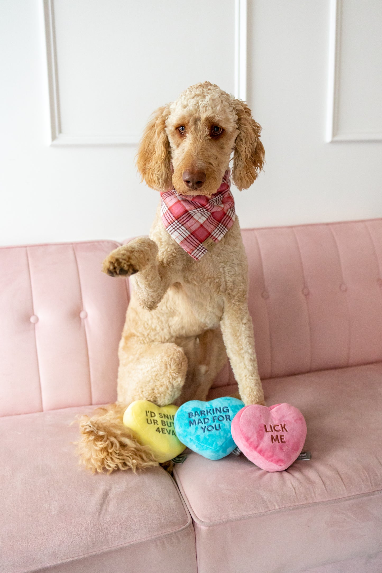 Candy Hearts Plush Toys (Pack of 3)