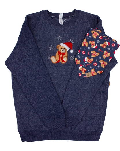 Teddy Embroidered Crewneck Sweater