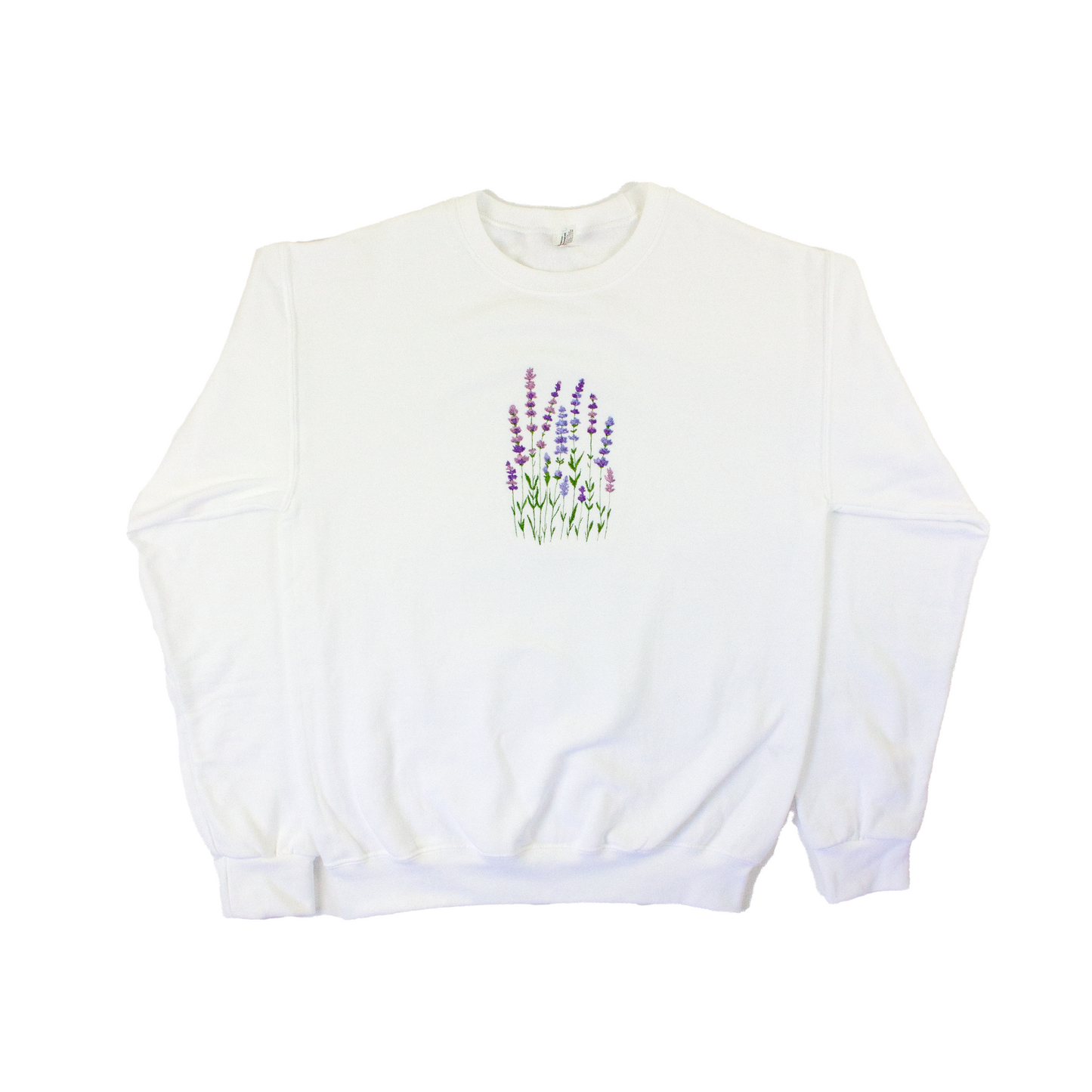 Lavender Embroidered Crewneck Sweatshirt