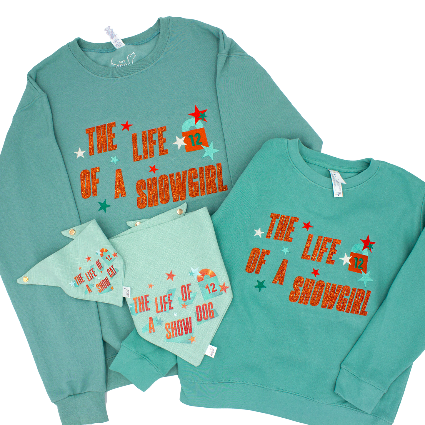 Showgirl Embroidered Crewneck Sweatshirt