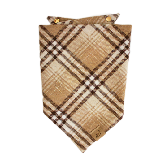 Beige Flannel Bandana