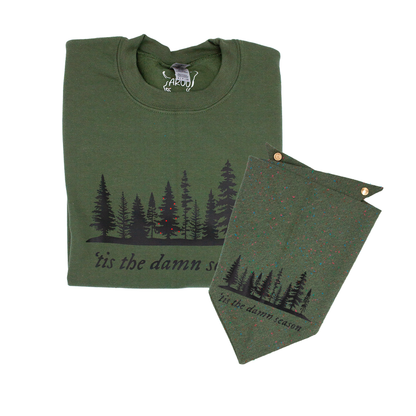 ‘Tis the damn season Flannel Bandana