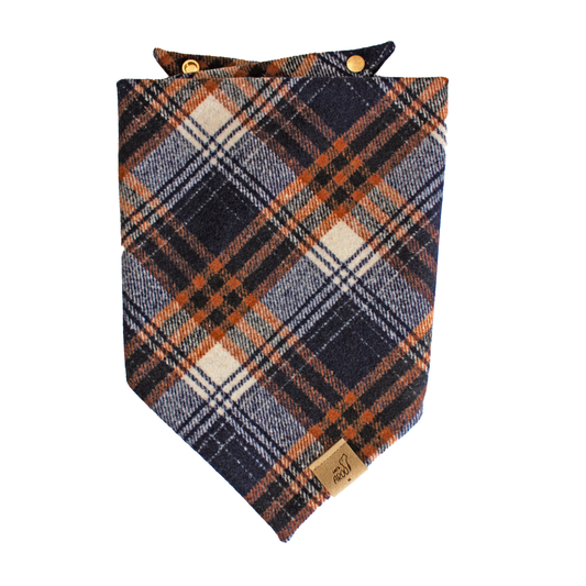 Navy Flannel Bandana