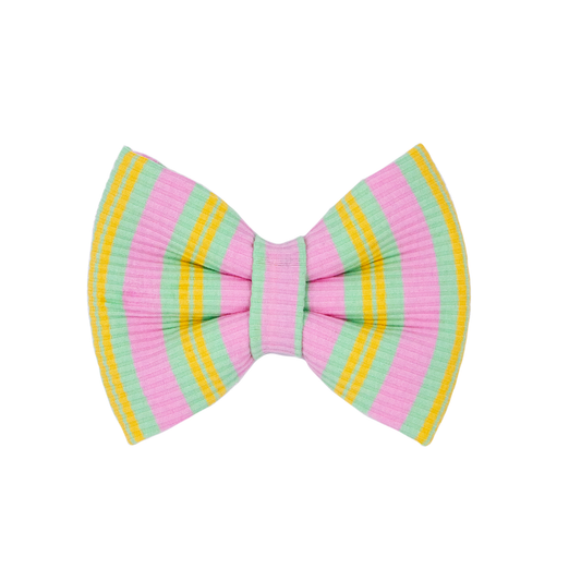 Spring Striped Bow Tie