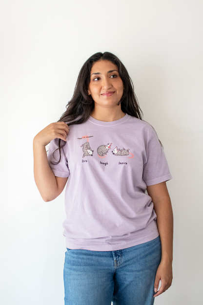 Live Laugh Leave Possum Tee