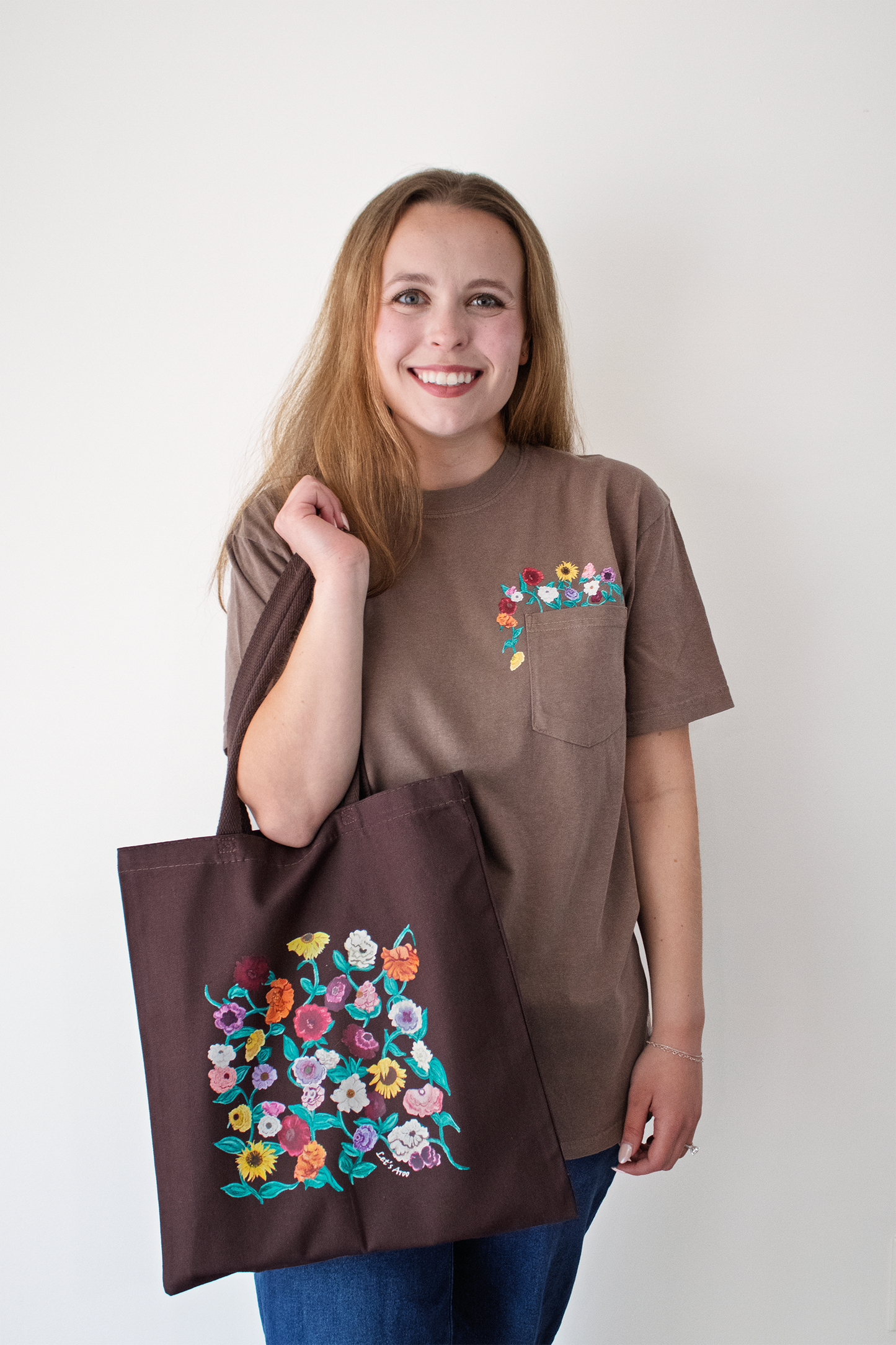 Acoustic Piano Floral Pocket Tee