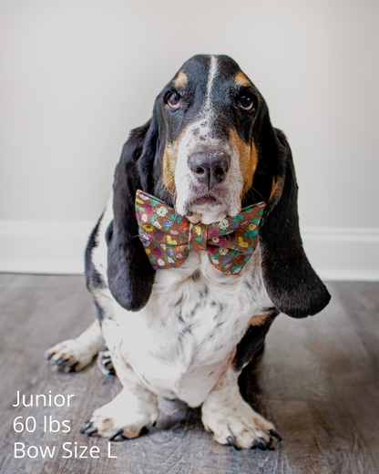 Acoustic Piano Floral Bow Tie