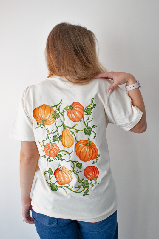Oil Pastel Pumpkins Tee