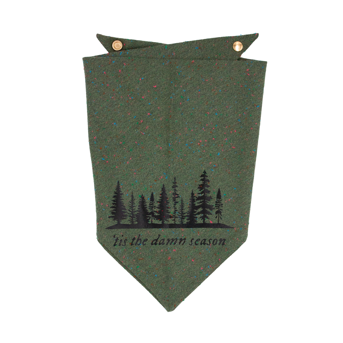 ‘Tis the damn season Flannel Bandana