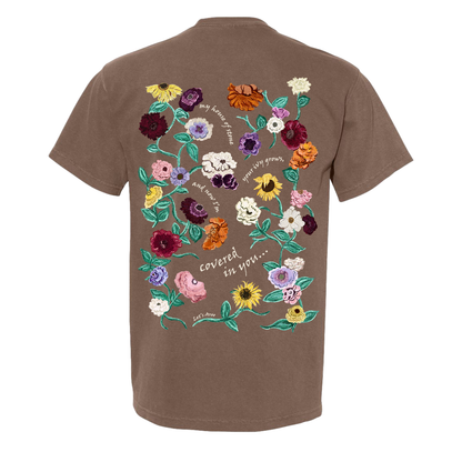 Acoustic Piano Floral Pocket Tee