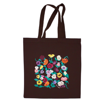 Acoustic Piano Floral Tote Bag