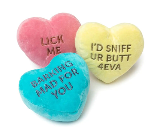 Candy Hearts Plush Toys (Pack of 3)