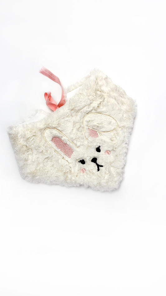 Fuzzy Bunny Embroidered Bandana