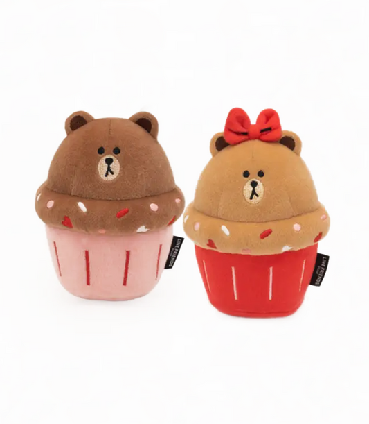 Teddy Cupcake Plush Toys (Pack of 2)